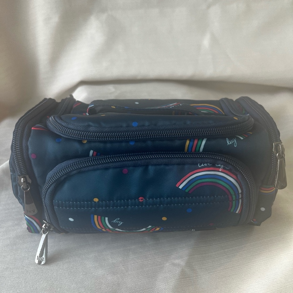 Lug mini trolley cosmetic case